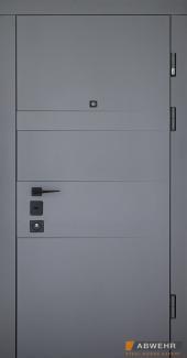 Двері Abwehr Moderna 493 асфальт / білий супермат