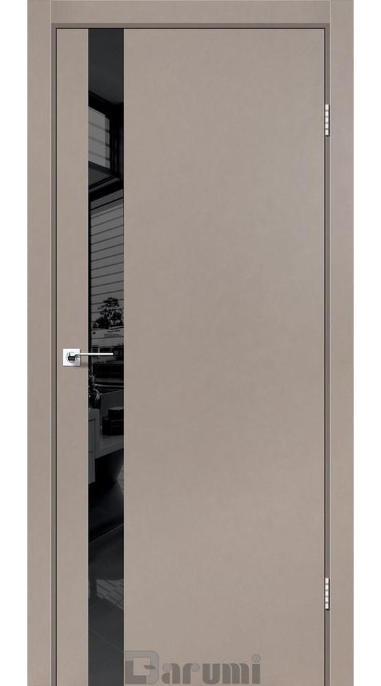 Двері Дарумі Plato Line PTL-04 сірий краст скло чорне