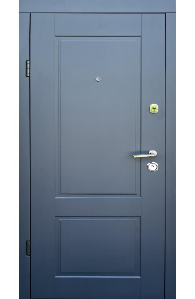 Двері Qdoors Еталон Соната антрацит / біле дерево