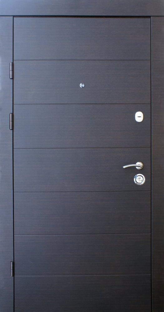 Двері Qdoors Преміум Горизонталь венге темний горизонт / венге темний горизонт
