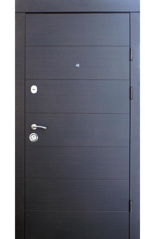 Двері Qdoors Преміум Горизонталь коробка біла венге темний горизонт / венге ваніль горизонт