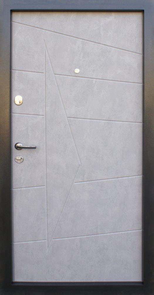 Двері Qdoors Преміум Акцент бетон темний / бетон сірий