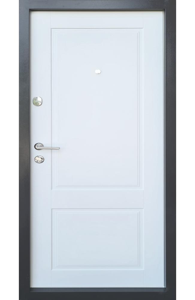 Двері Qdoors Еталон Соната антрацит / біле дерево