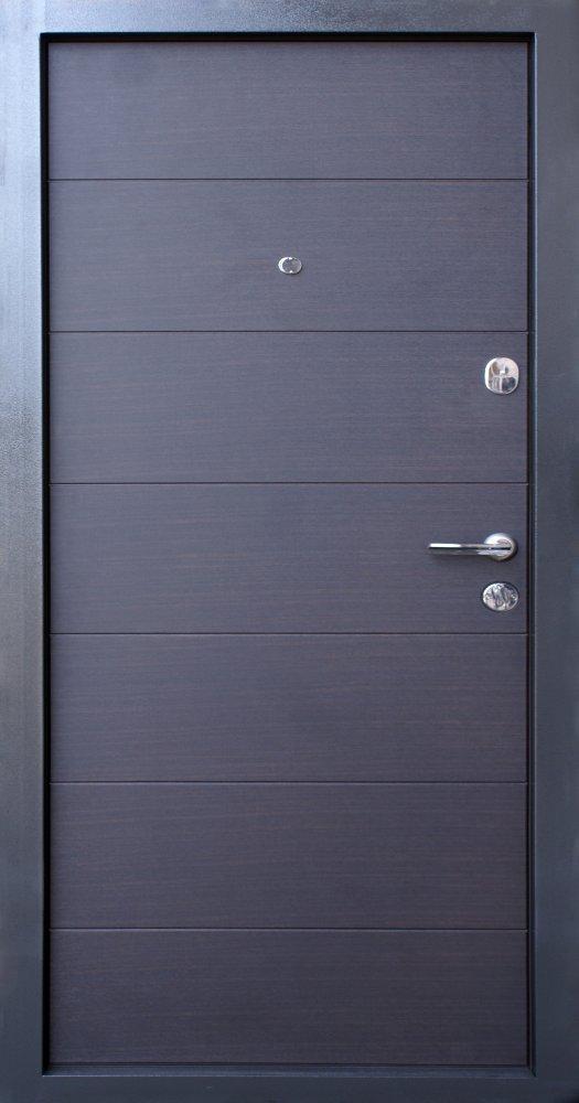 Двері Qdoors Преміум Горизонталь венге темний горизонт / венге темний горизонт