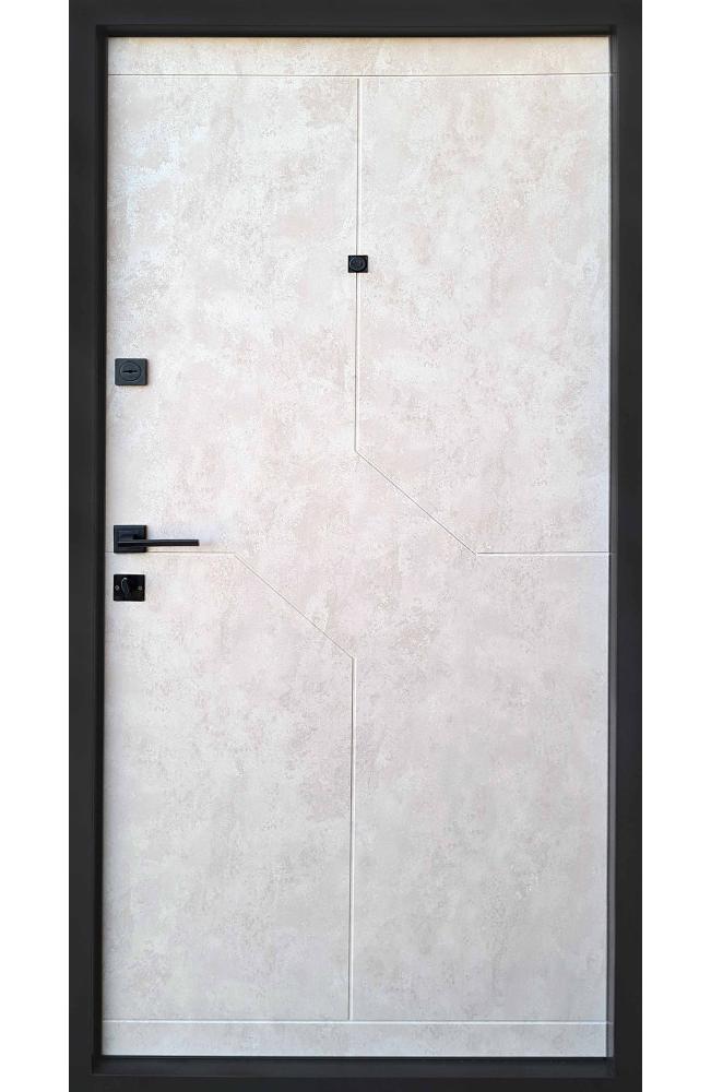 Двері Qdoors Преміум Некст мармур темний / бетон бежевий