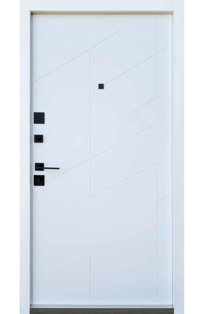 Двері Qdoors Ультра Фрост гріфель структура софт / біле дерево