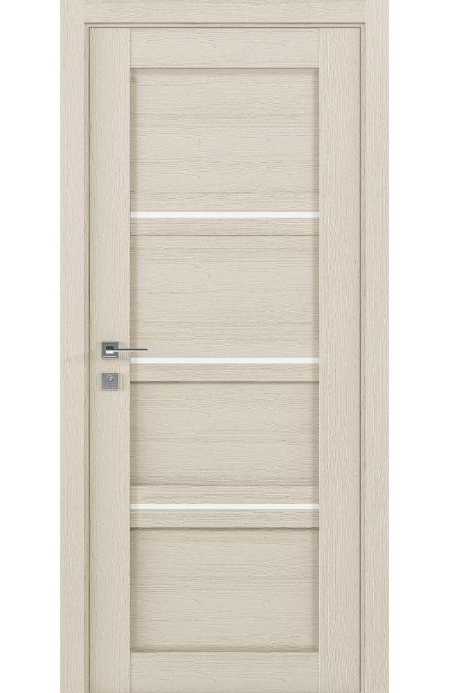 Двері Родос Modern Quadro каштан беж напівскло