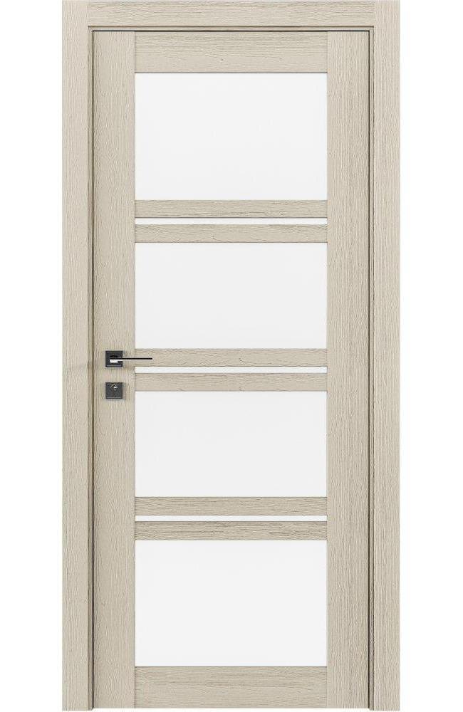 Двері Родос Modern Quadro каштан беж зі склом
