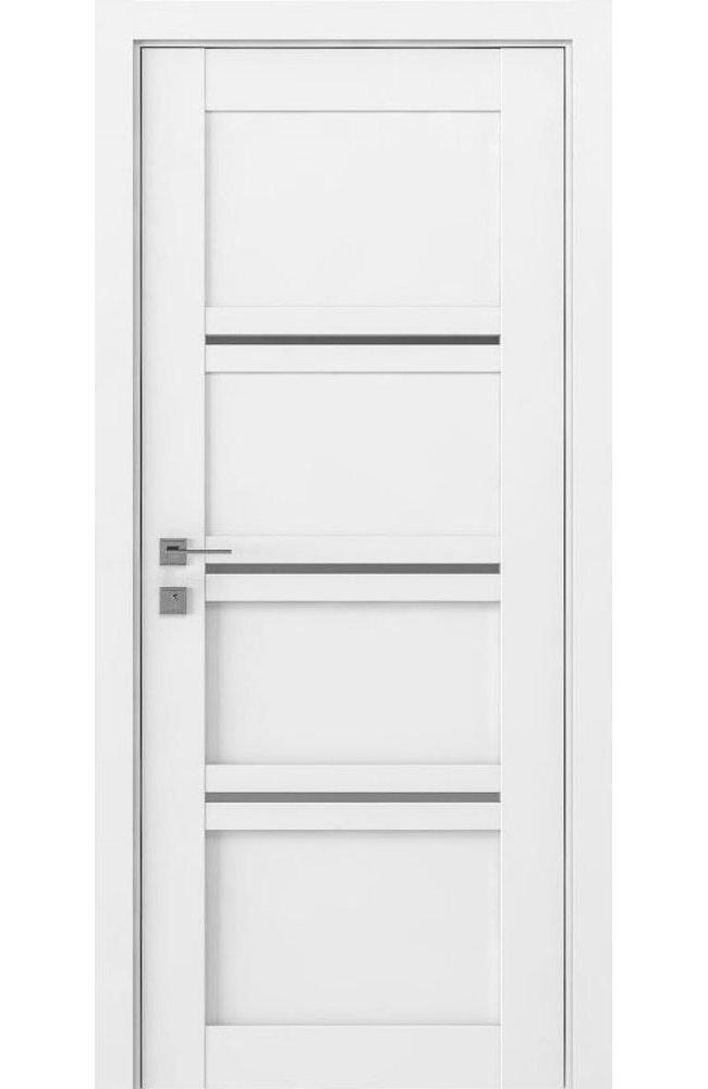 Двері Родос Modern Quadro білий мат напівскло