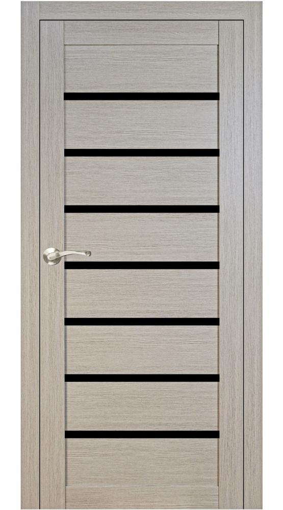 Двері Portalino PL-02 горна модрина скло чорне