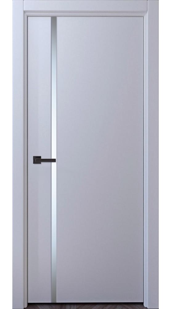 Двері Status Doors Ultra 2 Glass біла емаль скло Сатін