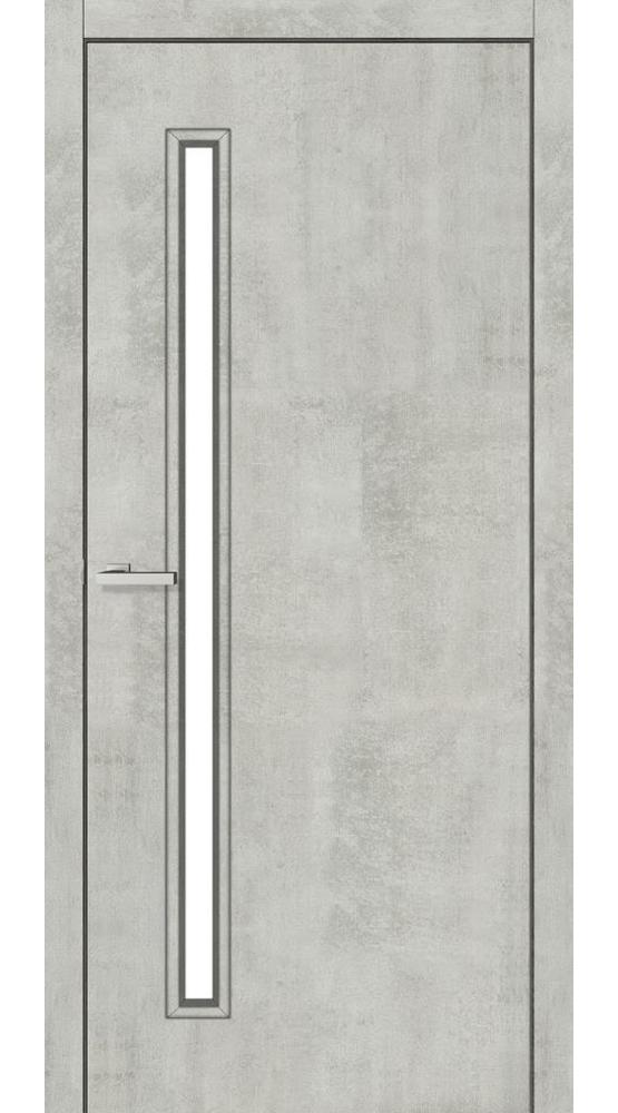 Двері MSDoors Takoma бетон скло Сатін