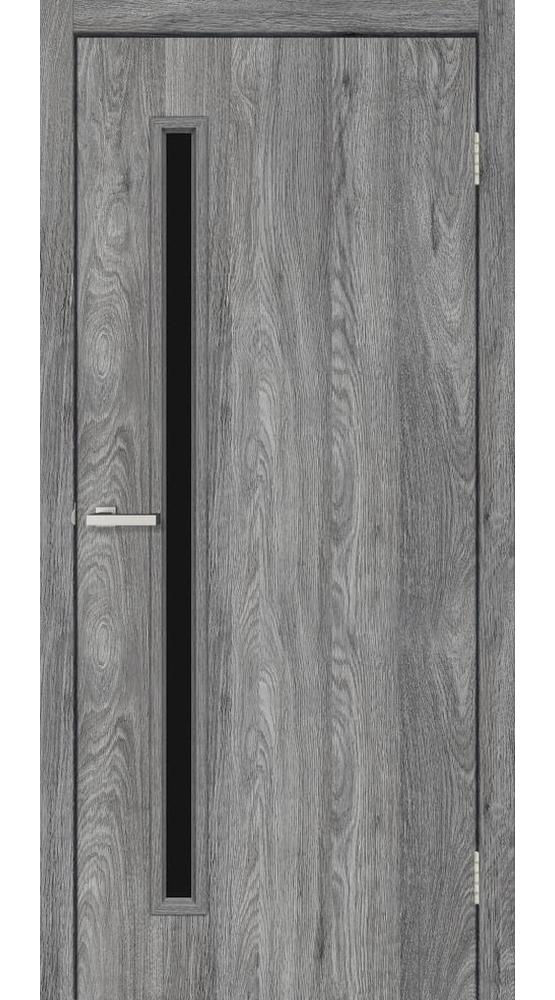 Двері MSDoors Takoma горіх сірий скло чорне