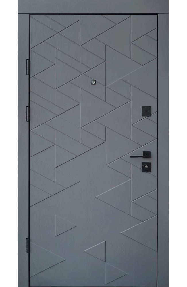 Двері Qdoors Ультра Фрост гріфель структура софт / біле дерево