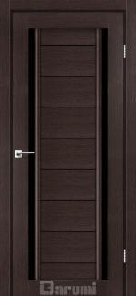 Двері Madrid Дарумі венге панга скло чорне
