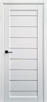Двері МК Мілан ПО Estet Doors білий мат зі склом Сатін