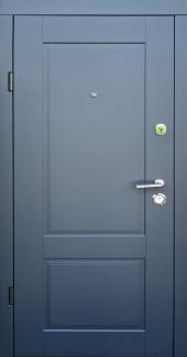 Двері Qdoors Еталон Соната антрацит / біле дерево