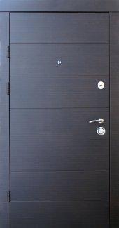 Двері Qdoors Преміум Горизонталь венге темний горизонт / венге ваніль горизонт