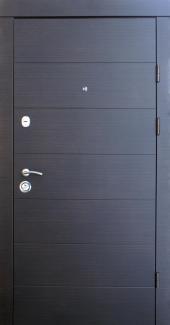 Двері Qdoors Преміум Горизонталь коробка біла венге темний горизонт / венге ваніль горизонт