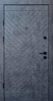 Двері Qdoors Преміум Некст мармур темний / бетон бежевий