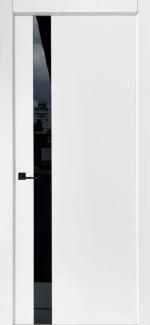 Двері Ultra Black Glass Status Doors біла емаль скло чорне