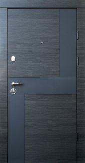 Двері Qdoors Преміум Стиль-М венге сірий горизонт арт графіт / біле дерево