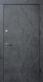 Двері Qdoors Ультра Флеш мармур темний / бетон бежевий