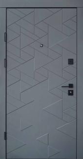 Двері Qdoors Ультра Фрост гріфель структура софт / біле дерево